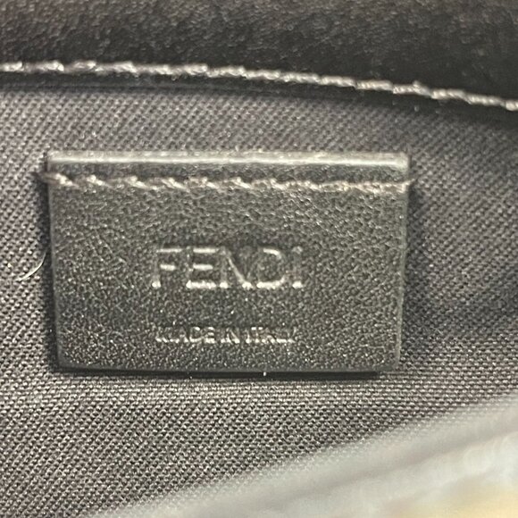 Fendi Rainbow Studded Black Calfskin Leather Tube Wallet on a Chain - Preowned - Picture 11 of 16